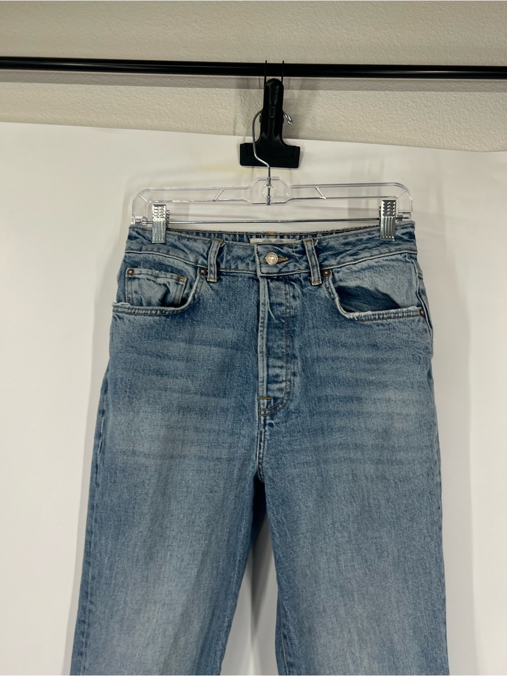 We The Free People Stella Kick Flare Button Fly High Rise Jeans - Picture 2 of 8